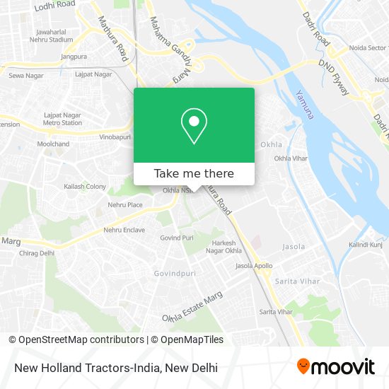 New Holland Tractors-India map