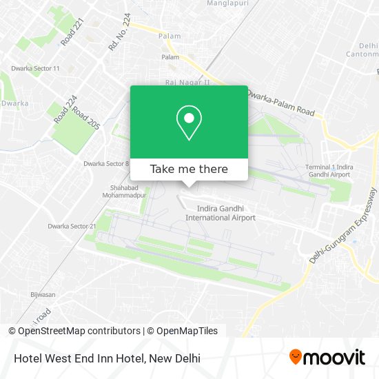 Hotel West End Inn Hotel map