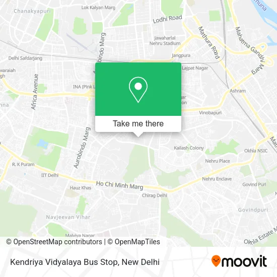 Kendriya Vidyalaya Bus Stop map