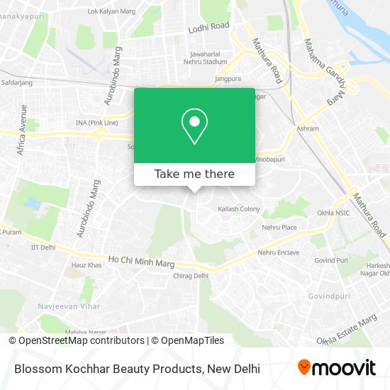 Blossom Kochhar Beauty Products map