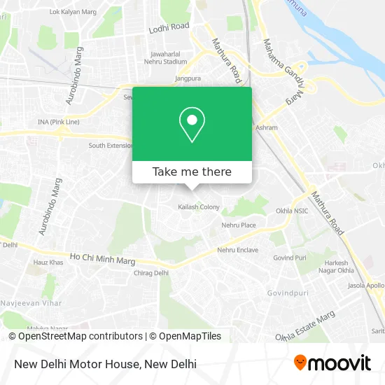 New Delhi Motor House map