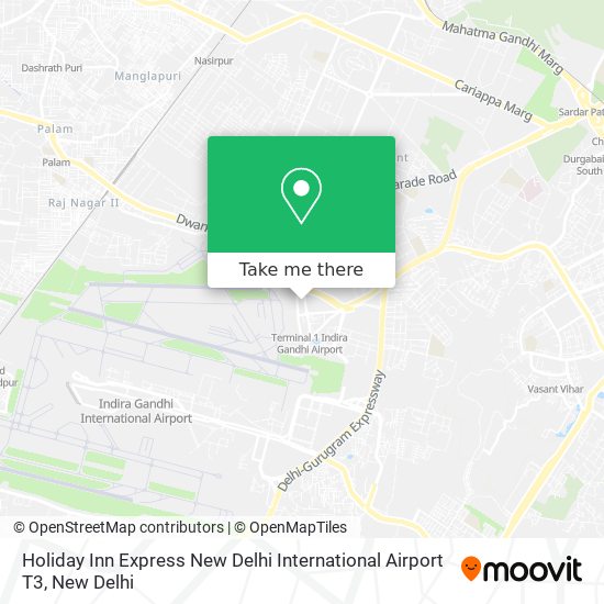 Holiday Inn Express New Delhi International Airport T3 map