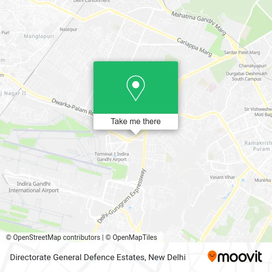 Directorate General Defence Estates map