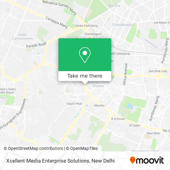 Xcellent Media Enterprise Solutions map