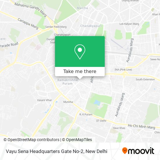 Vayu Sena Headquarters Gate No-2 map