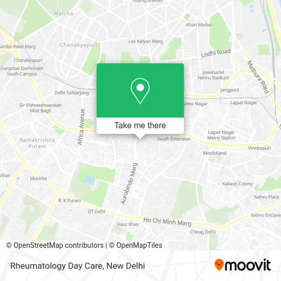 Rheumatology Day Care map