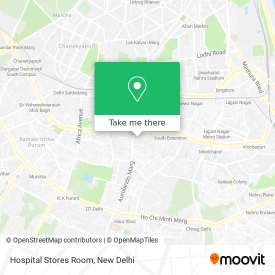 Hospital Stores Room map