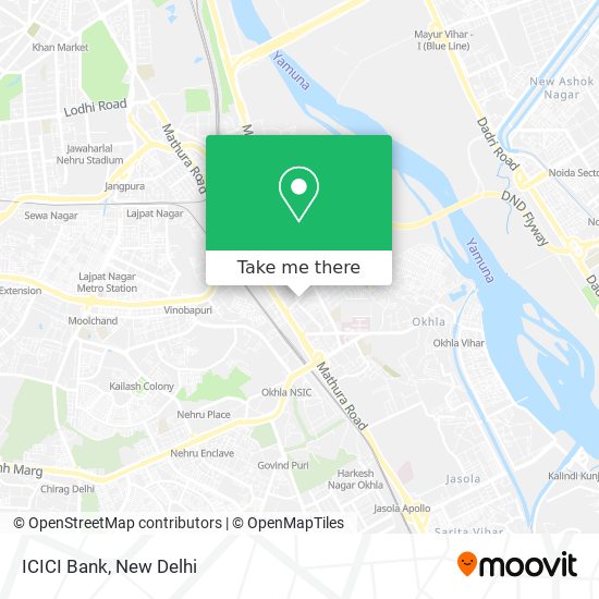 ICICI Bank map