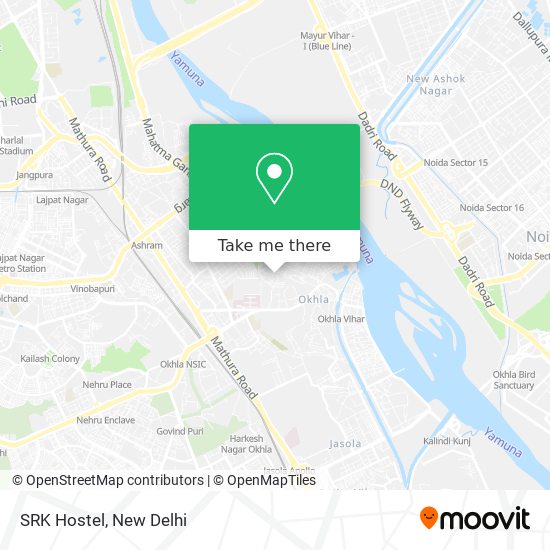 SRK Hostel map