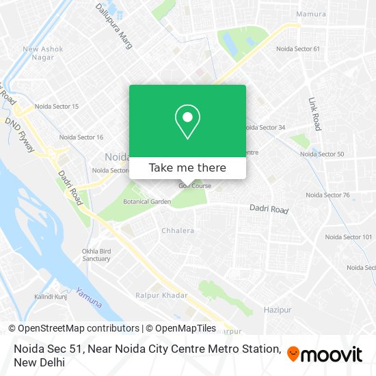 Noida Sec 51, Near Noida City Centre Metro Station map
