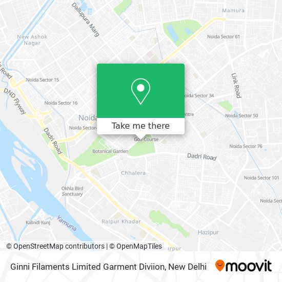 Ginni Filaments Limited Garment Diviion map