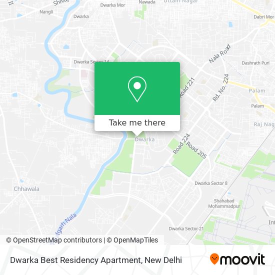 Dwarka Best Residency Apartment map