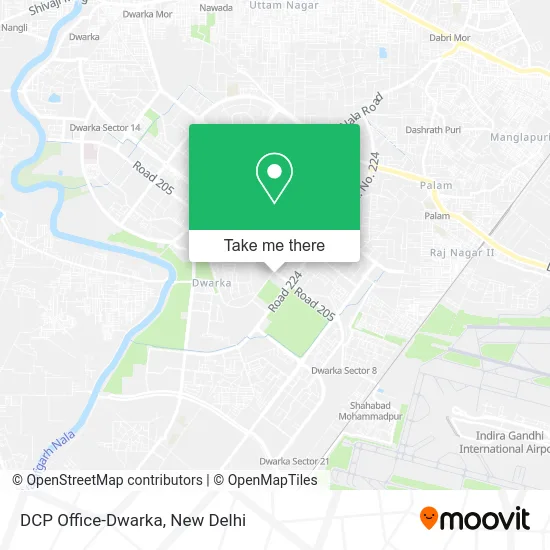 DCP Office-Dwarka map