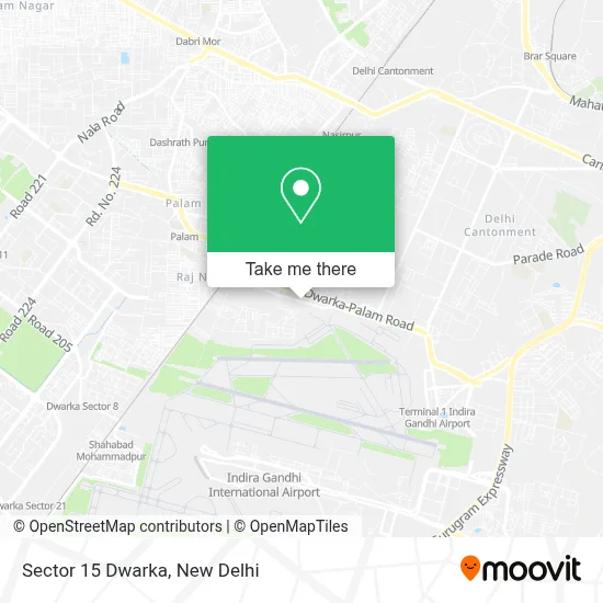 Sector 15 Dwarka map
