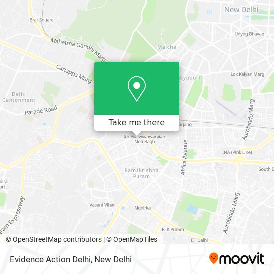 Evidence Action Delhi map