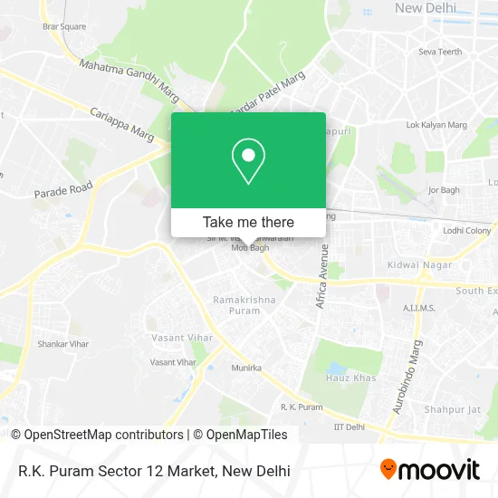 R.K. Puram Sector 12 Market map