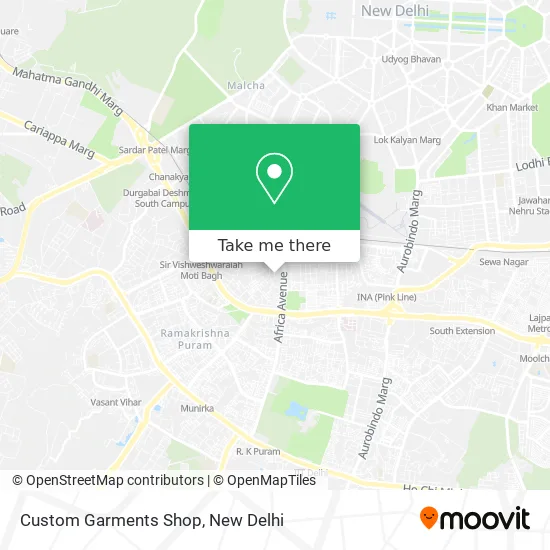 Custom Garments Shop map