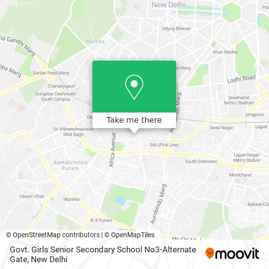 Govt. Girls Senior Secondary School No3-Alternate Gate map