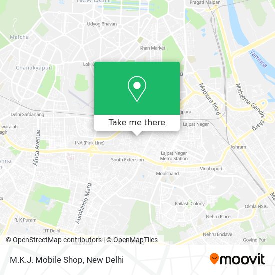 M.K.J. Mobile Shop map