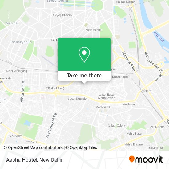 Aasha Hostel map