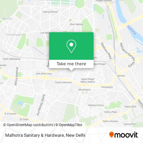 Malhotra Sanitary & Hardware map