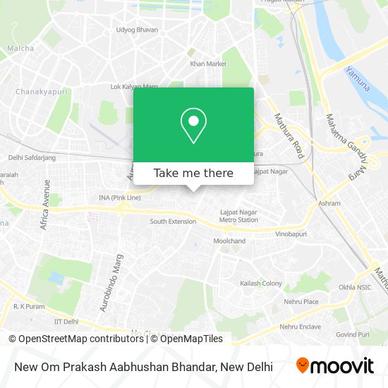 New Om Prakash Aabhushan Bhandar map