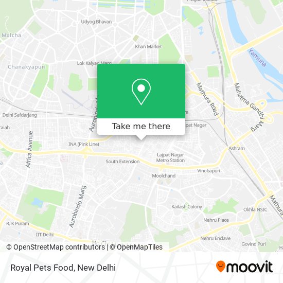 Royal Pets Food map