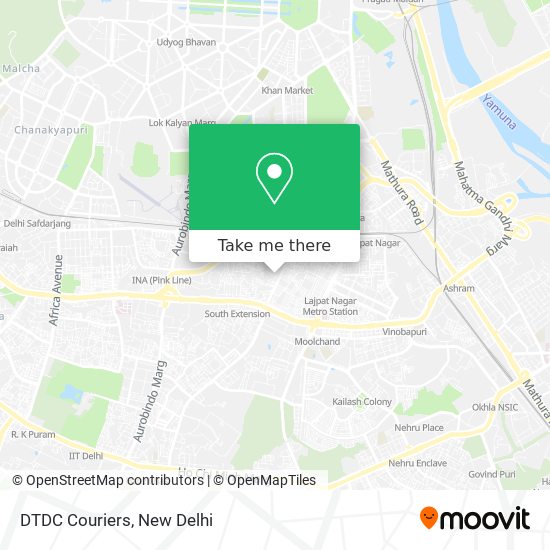 DTDC Couriers map