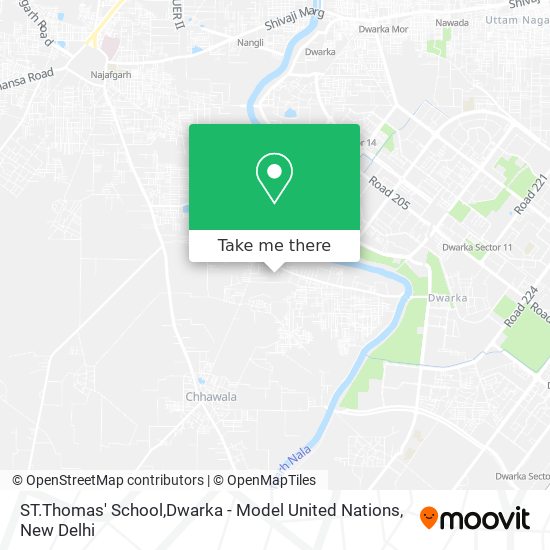ST.Thomas' School,Dwarka - Model United Nations map