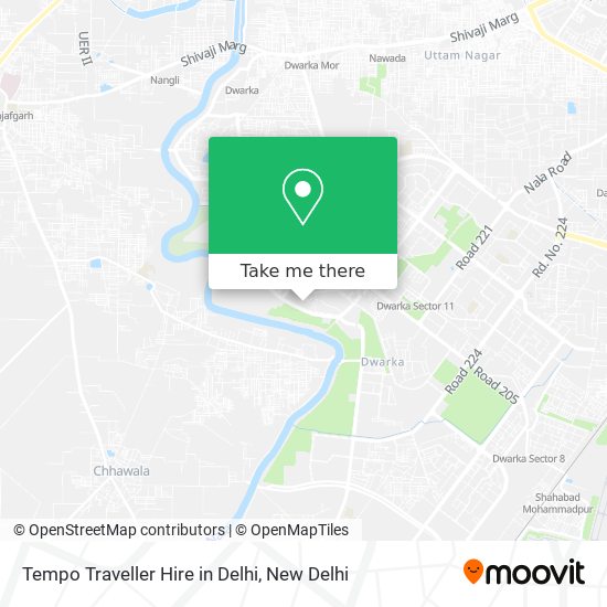 Tempo Traveller Hire in Delhi map