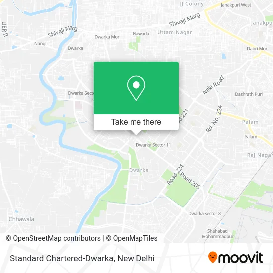 Standard Chartered-Dwarka map