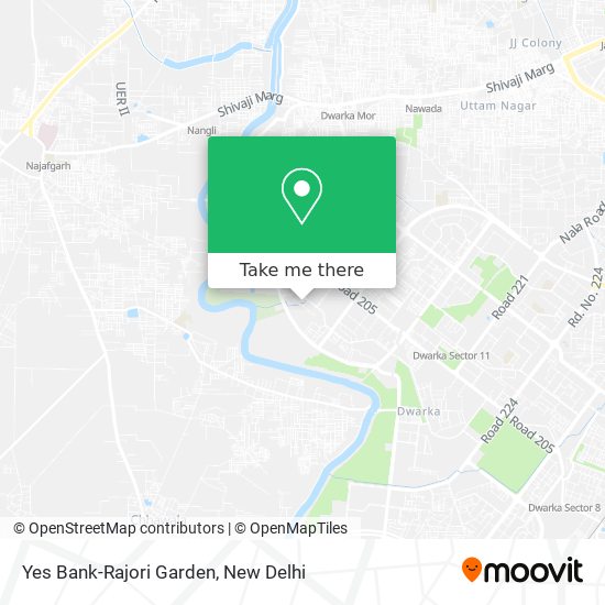 Yes Bank-Rajori Garden map