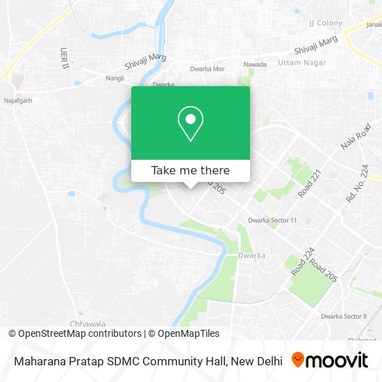 Maharana Pratap SDMC Community Hall map