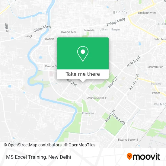 MS Excel Training map