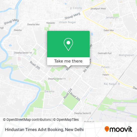 Hindustan Times Advt Booking map
