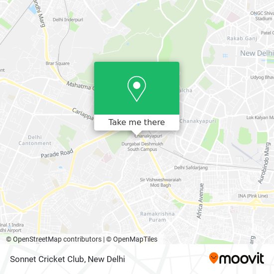 Sonnet Cricket Club map