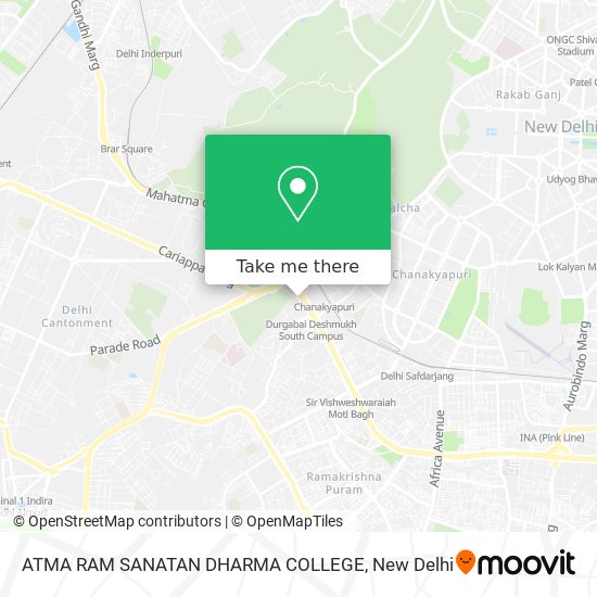 ATMA RAM SANATAN DHARMA COLLEGE map