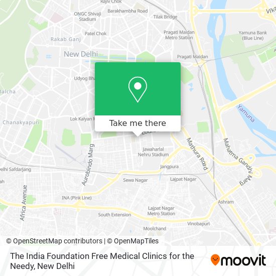 The India Foundation Free Medical Clinics for the Needy map