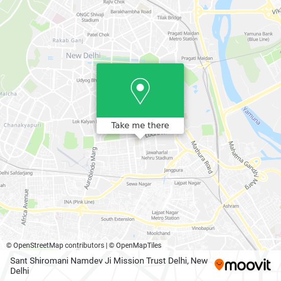 Sant Shiromani Namdev Ji Mission Trust Delhi map