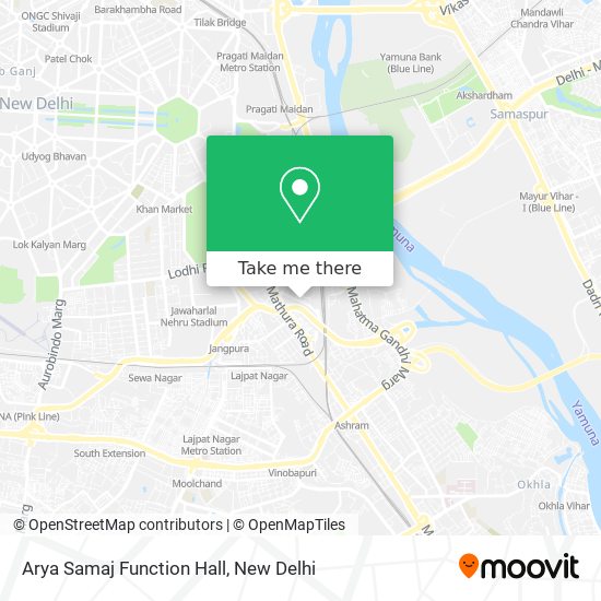 Arya Samaj Function Hall map