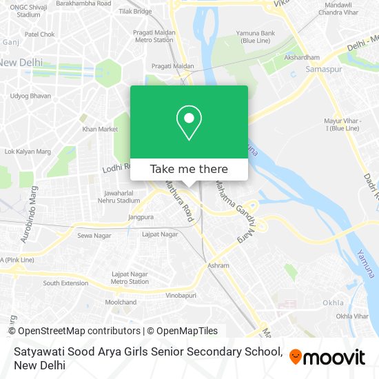 Satyawati Sood Arya Girls Senior Secondary School map