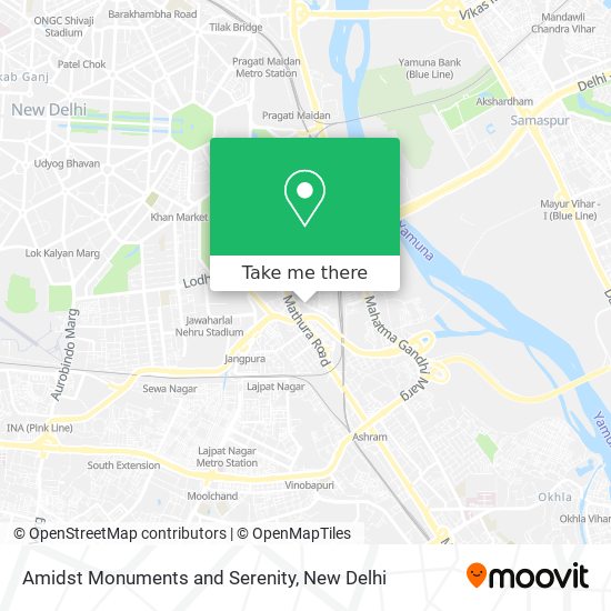 Amidst Monuments and Serenity map