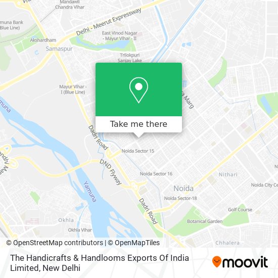 The Handicrafts & Handlooms Exports Of India Limited map