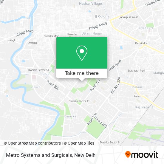 Metro Systems and Surgicals map