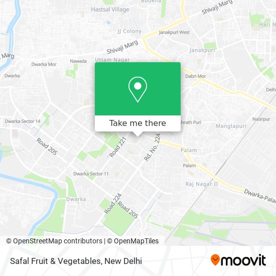 Safal Fruit & Vegetables map