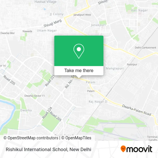 Rishikul International School map