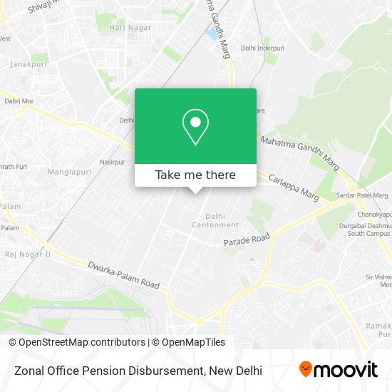 Zonal Office Pension Disbursement map