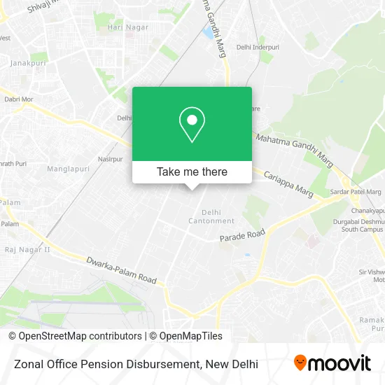 Zonal Office Pension Disbursement map
