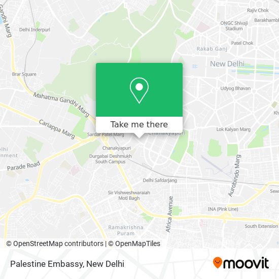 Palestine Embassy map