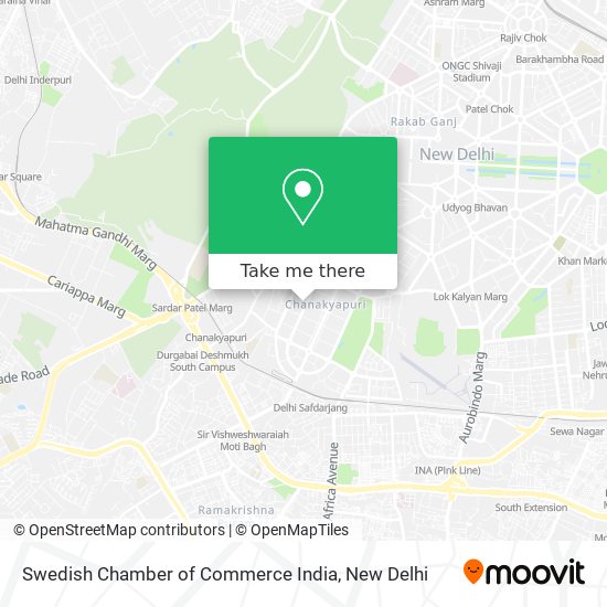 Swedish Chamber of Commerce India map